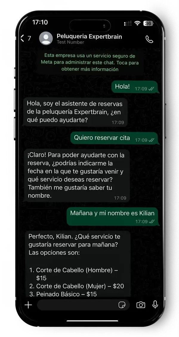 Conversación de ejemplo con Emma